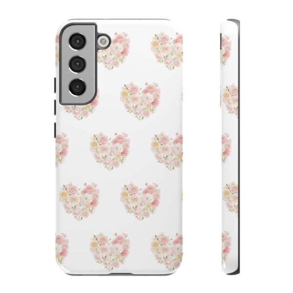 Tough Phone Case - Floral Heart Design - Image 67