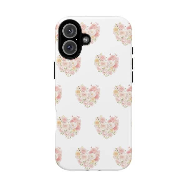 Tough Phone Case - Floral Heart Design - Image 212