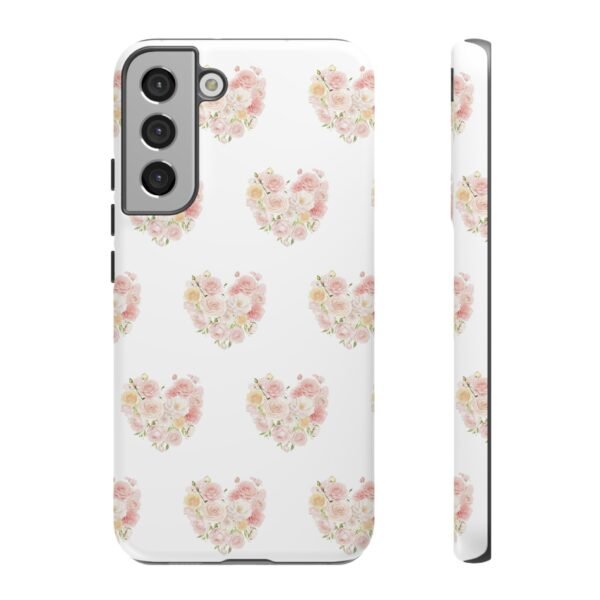 Tough Phone Case - Floral Heart Design - Image 69