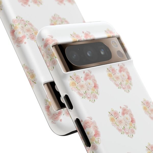 Tough Phone Case - Floral Heart Design - Image 197