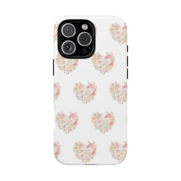 Tough Phone Case - Floral Heart Design - Image 228