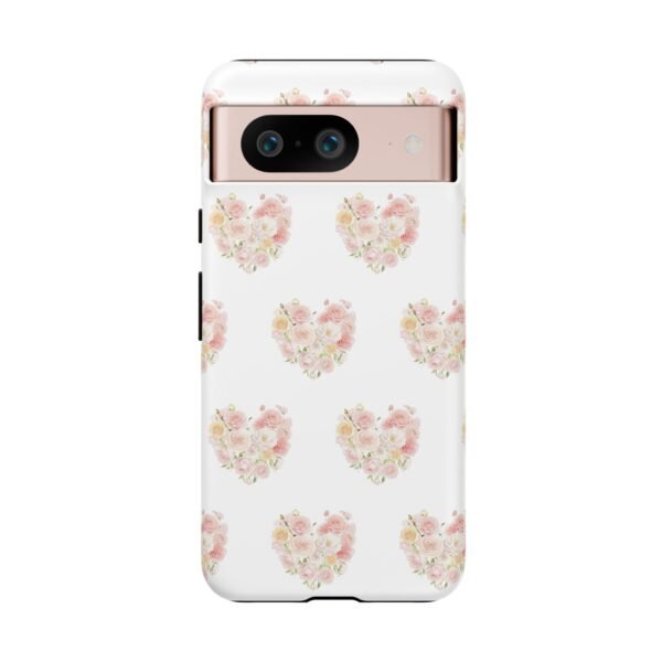 Tough Phone Case - Floral Heart Design - Image 204