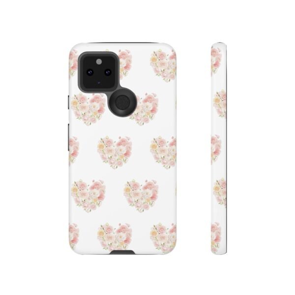 Tough Phone Case - Floral Heart Design - Image 57