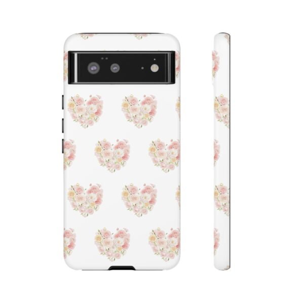 Tough Phone Case - Floral Heart Design - Image 61