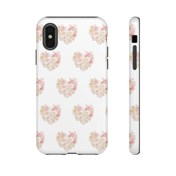 Tough Phone Case - Floral Heart Design - Image 17