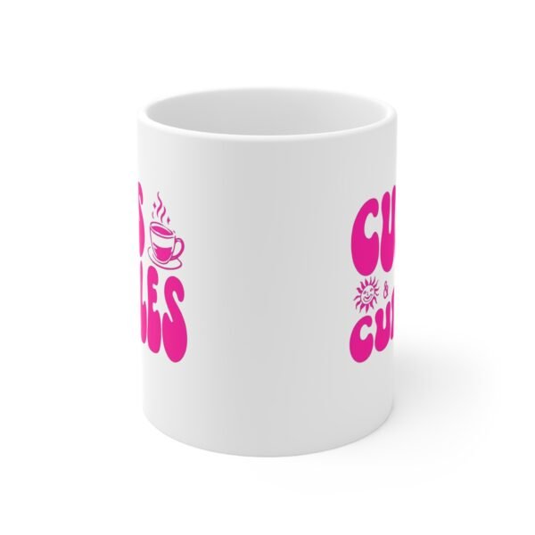 Mug - 'Cups and Cuddles' 11oz Ceramic Cup for Coffee Lovers - Image 2