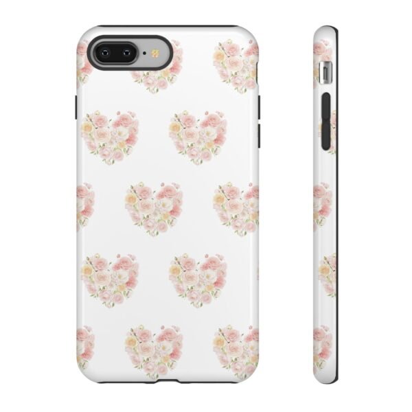 Tough Phone Case - Floral Heart Design - Image 15
