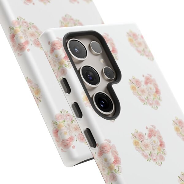 Tough Phone Case - Floral Heart Design - Image 189