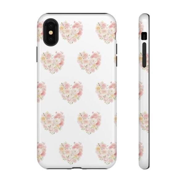 Tough Phone Case - Floral Heart Design - Image 23