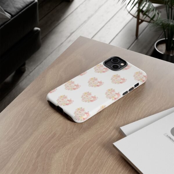 Tough Phone Case - Floral Heart Design - Image 98