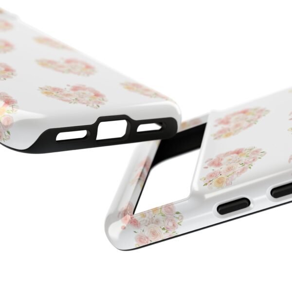 Tough Phone Case - Floral Heart Design - Image 202