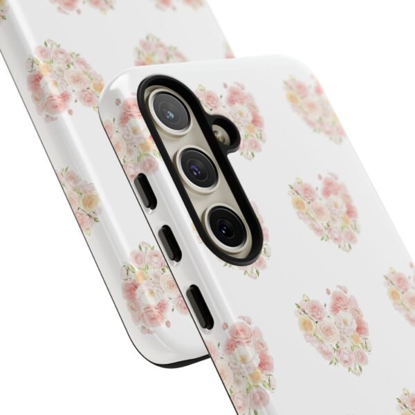 Tough Phone Case - Floral Heart Design - Image 177