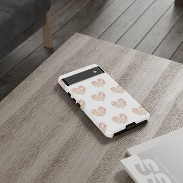 Tough Phone Case - Floral Heart Design - Image 60