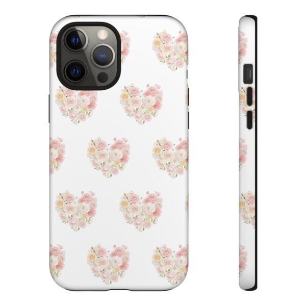 Tough Phone Case - Floral Heart Design - Image 38