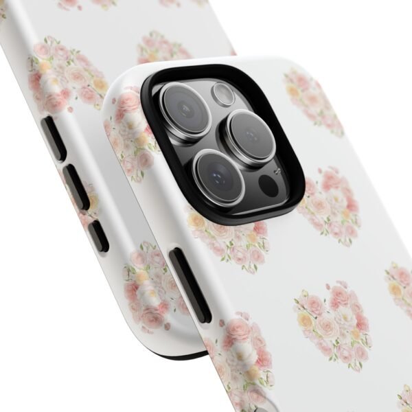 Tough Phone Case - Floral Heart Design - Image 221