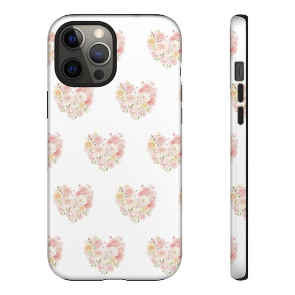 Tough Phone Case - Floral Heart Design - Image 37