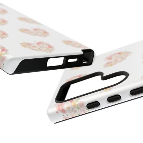 Tough Phone Case - Floral Heart Design - Image 190