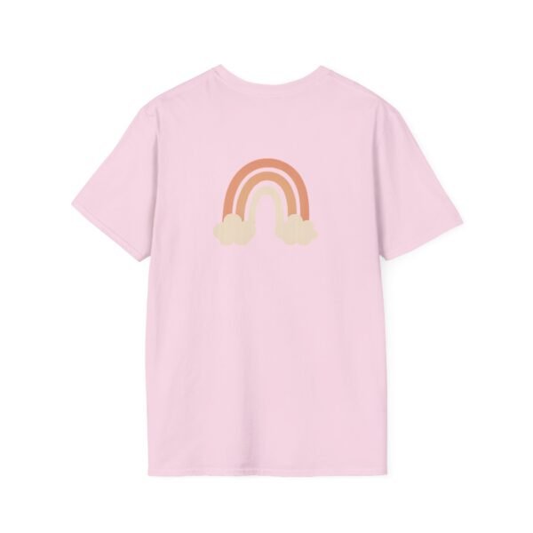 Pastel Rainbow T-Shirt for Women – Cute Aesthetic Tee with Soft Sunset Tones