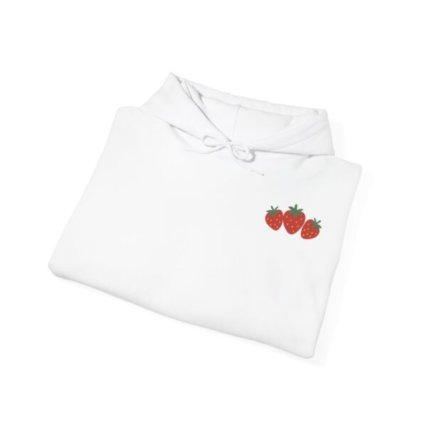 Strawberry Hoodie for Women – Cute Aesthetic Pink Sweatshirt with Minimal Fruit Design - Image 8
