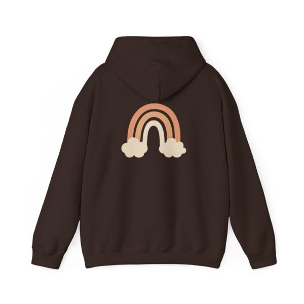 Pastel Rainbow Hoodie for Women – Cute Aesthetic White Sweatshirt with Minimal Cloud Design - Image 14