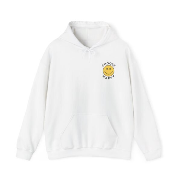 Choose Happy Hoodie – Cute Smiley Face Pullover for Positivity & Comfort