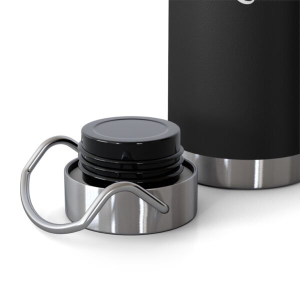 H2O Matte Black Stainless Steel Water Bottle – Sleek, Modern & Hydration-Ready - Image 3