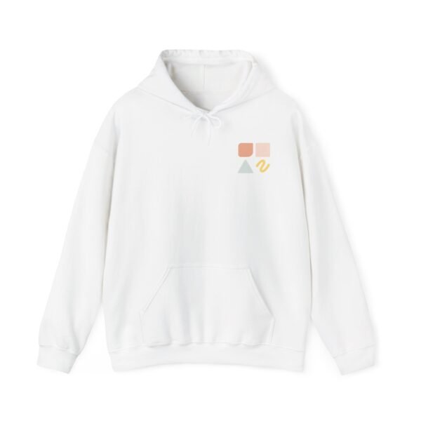 Minimalist Geometric Hoodie – Aesthetic Pastel Graphic Pullover for Modern Style
