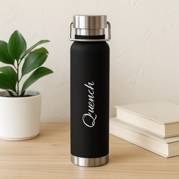 Quench Matte Black Stainless Steel Water Bottle – Sleek Hydration for Everyday Use - Image 13