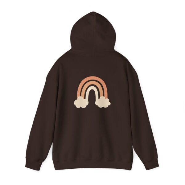 Pastel Rainbow Hoodie for Women – Cute Aesthetic White Sweatshirt with Minimal Cloud Design - Image 15
