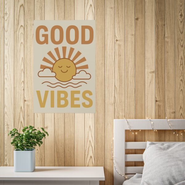 Good Vibes Poster – Retro Sunshine Wall Art for Positive & Uplifting Decor - Image 6