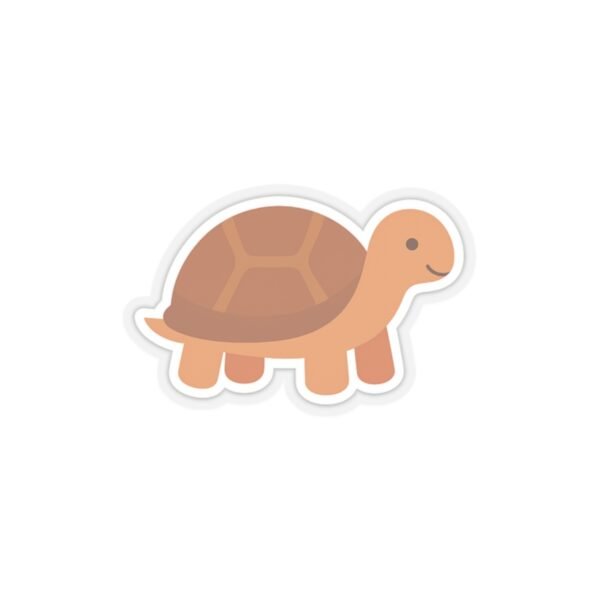 Cute Turtle Vinyl Sticker – Adorable Animal Decal for Laptops, Water Bottles & Journals