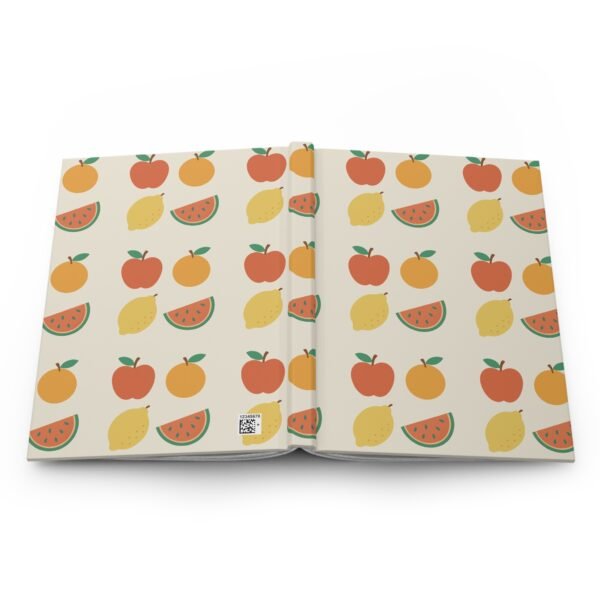 Fruit Pattern Journal – Cute Aesthetic Notebook with Watermelon, Apple, Lemon & Orange Design - Image 5