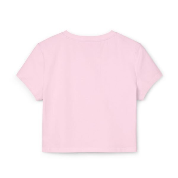 Strawberry Baby Tee – Cute White Crop Top for Women with Minimal Fruit Design - Image 2