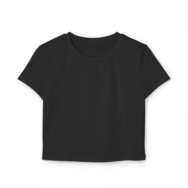 Pastel Rainbow Baby Tee – Aesthetic White Crop Top for Women with Minimal Cute Design - Image 2