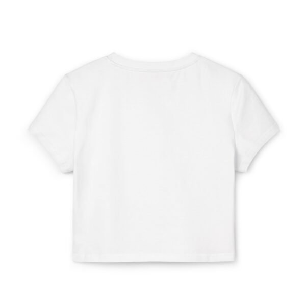 Strawberry Baby Tee – Cute White Crop Top for Women with Minimal Fruit Design - Image 4
