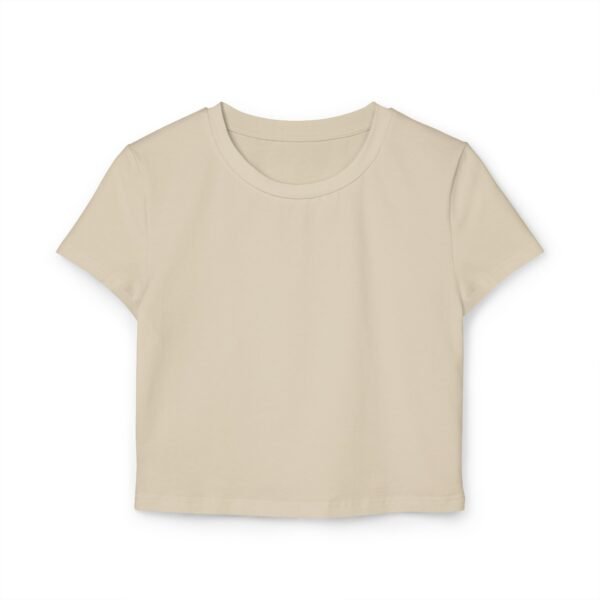 Pastel Rainbow Baby Tee – Aesthetic White Crop Top for Women with Minimal Cute Design - Image 5