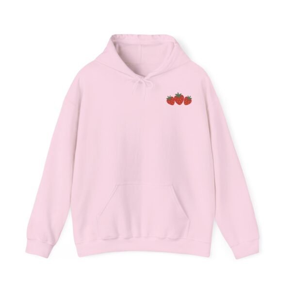 Strawberry Hoodie for Women – Cute Aesthetic Pink Sweatshirt with Minimal Fruit Design