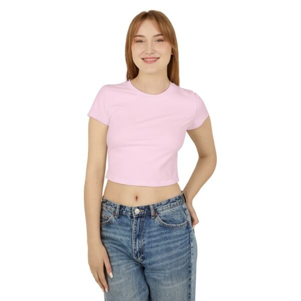 Pastel Rainbow Baby Tee – Aesthetic White Crop Top for Women with Minimal Cute Design - Image 10