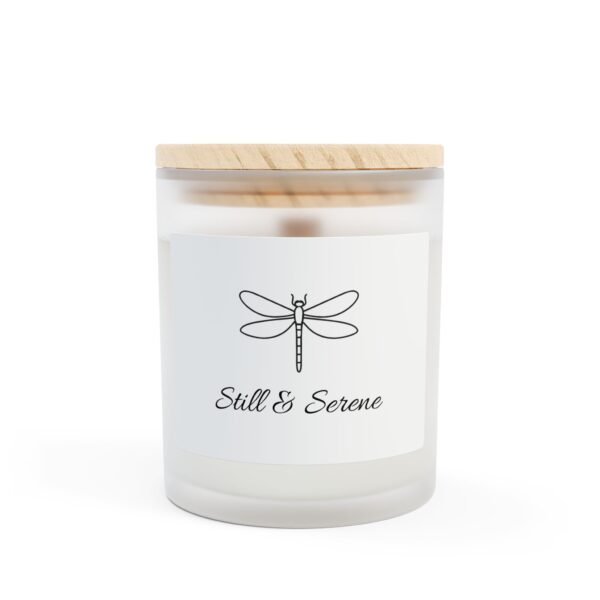 Still & Serene Dragonfly Candle – Minimalist Frosted Glass Jar with Calming Design
