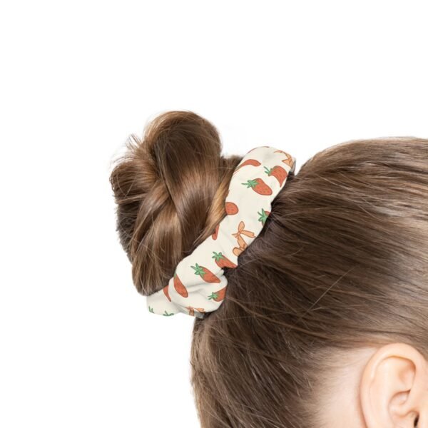 Strawberry & Bow Tie Scrunchie – Cute Pastel Hair Accessory for Everyday Style - Image 4