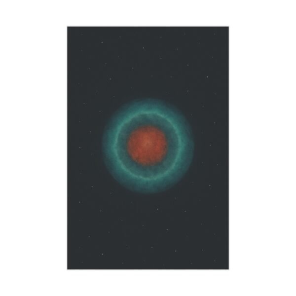 Planetary Nebula Wall Art Print – Ethereal Cosmic Poster, Space Astronomy Decor - Image 2