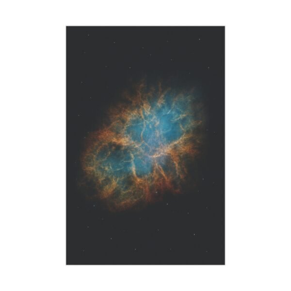Crab Nebula Wall Art Print – Explosive Supernova Remnant Poster, Deep Space Astronomy Decor - Image 2