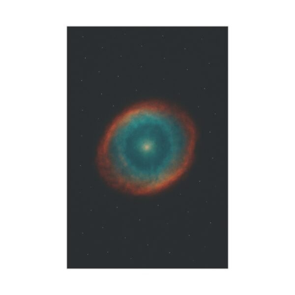 Ring Nebula Wall Art Print – Vibrant Space Poster, Deep Sky Astronomy Decor - Image 2