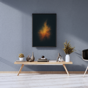 Emission Nebula Wall Art Print – Vibrant Space Poster, Celestial Astronomy Decor
